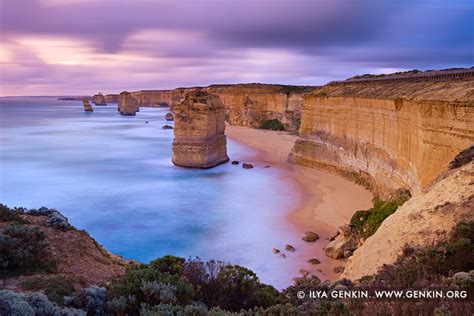 The Twelve Apostles at Sunset, The Twelve Apostles, Great Ocean Road, Port Campbell National ...