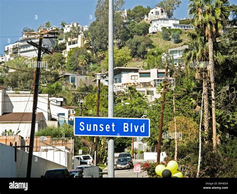 Sunset Boulevard Hollywood USA Stock Photo - Alamy