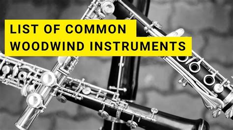 List of Common Woodwind Instruments - Instrumentful