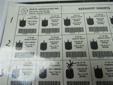 Keensert tap drill chart - boolautomotive