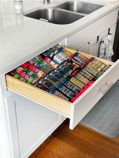 The Best Drawer Spice Organization Rack - Bowl of Delicious