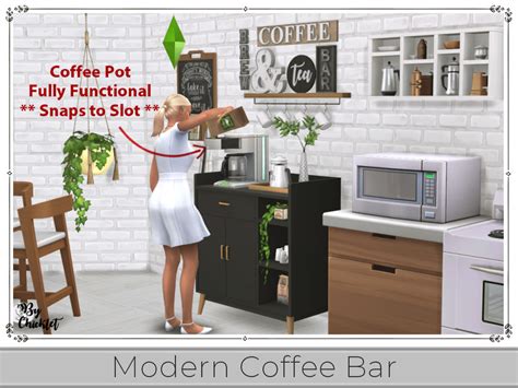 Modern Coffee Bar - The Sims 4 Catalog