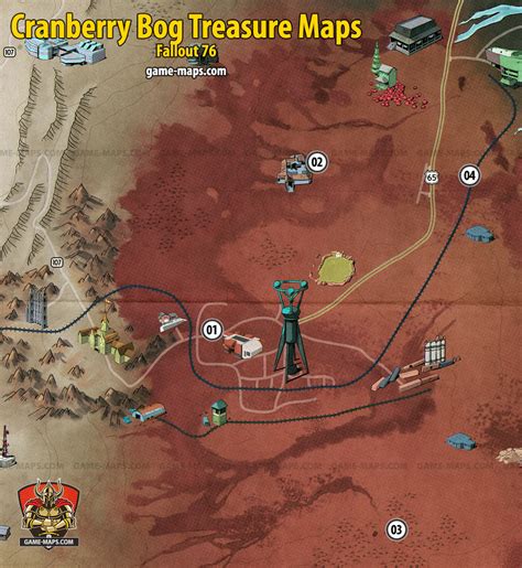 Cranberry Bog Treasure Maps - Fallout 76 | game-maps.com