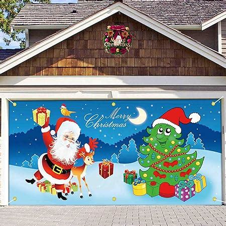 Amazon.com: 7 x 16 ft Santa Claus Garage Door Banner, 2023 Christmas Garage Door Banner, Large ...