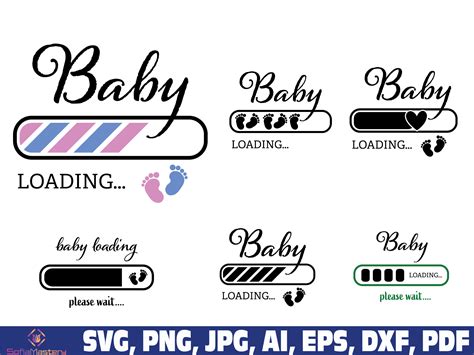 Baby loading svg bundle Baby Loading Please Wait svg | Etsy