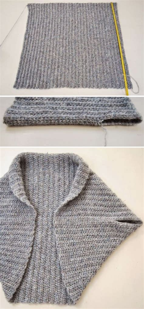 Amazing Knitting: Folded Rectangle Shrug - Free Knitting Pattern