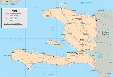 Caribbean Living: Haitian Map