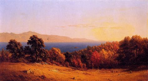 Lake Scene Painting | Sanford Robinson Gifford Oil Paintings