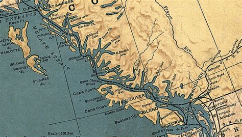 Historical Map of Vancouver Island BC