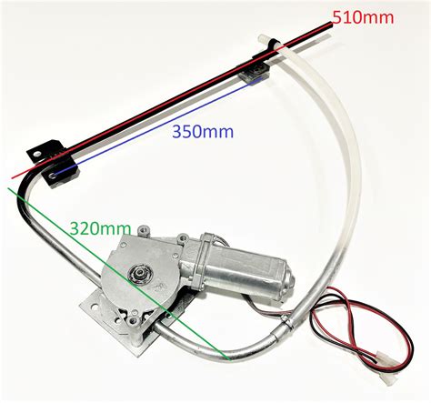 Princess 54 Port Helm Window Regulator & Motor Assembly - Opacmare