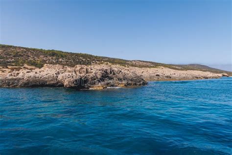 Blue lagoon in Cyprus stock image. Image of scenic, national - 269254059