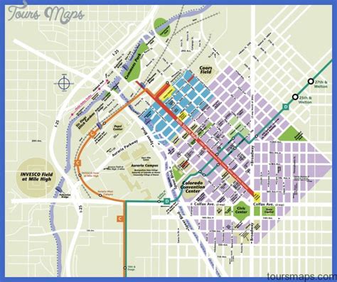 Denver Map Tourist Attractions - ToursMaps.com