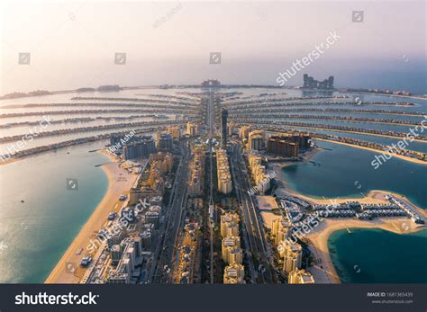 Aerial Panoramic View Palm Jumeirah During Stock Photo 1681365439 | Shutterstock