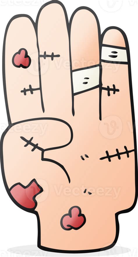 cartoon injured hand 36331820 PNG