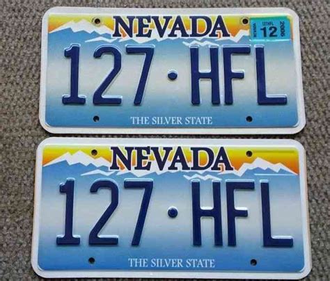 VINTAGE NEVADA OLD TIMER 0864 LICENSE PLATE PAIR