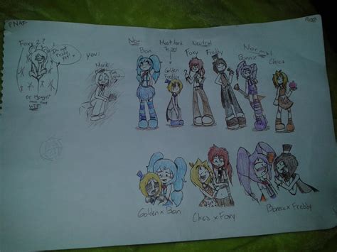 Finished humanized FNAF characters (read des) by PonehSaurus on DeviantArt