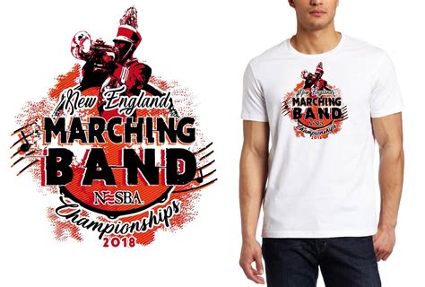 PRINT 2018 New England Marching Band Championships logo design ...