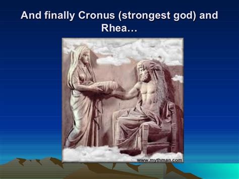 Creation story, cronus and rhea