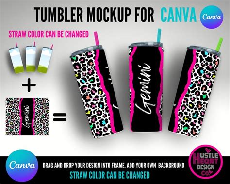 How To Make A Tumbler Template In Canva