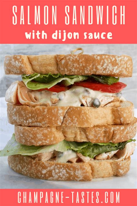 Salmon Sandwich with Dijon Sauce: A Quick + Easy Fish Sandwich