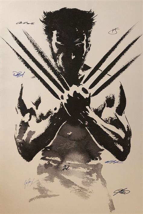 Wolverine signed movie poster | Etsy