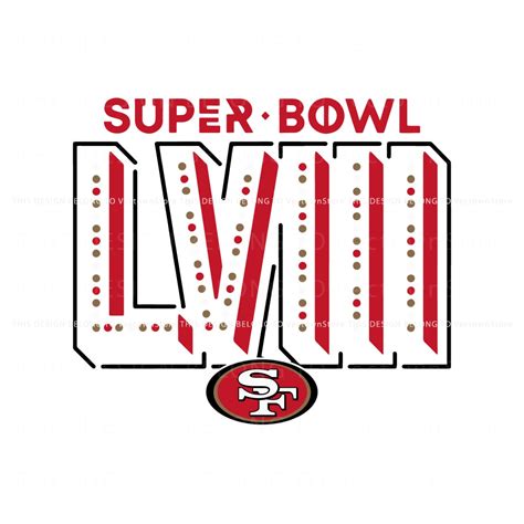 Super Bowl LVIII San Francisco 49ers Logo SVG