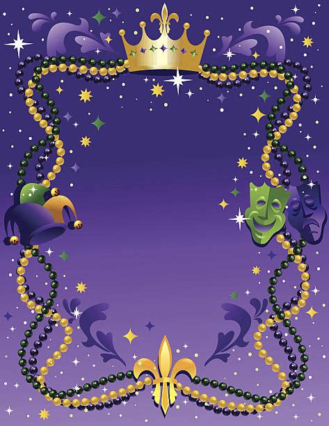 Royalty Free Mardi Gras Border Clip Art, Vector Images & Illustrations - iStock