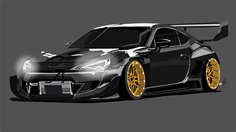 ArtStation - Custom Toyota GT86 illustration 2