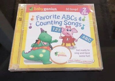 Baby Genius: Favorite ABCs and Counting Songs (CD, 2-Disc Set) kids ...