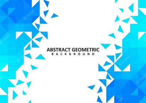 Premium Vector | Abstract blue geometric vector background design