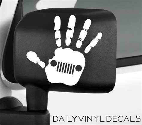 Jeep Wave Decal Jeep Hand Decal Jeep Sticker Jeep Decal | Etsy