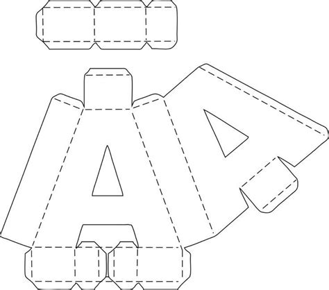 Resultado de imagen para moldes de la s letras 3d grandes | Letras 3d ...