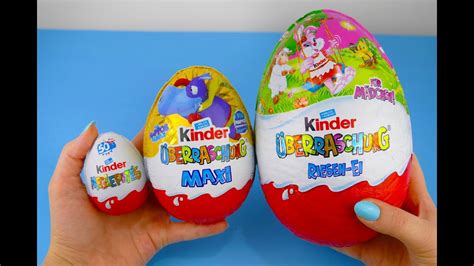 Kinder Surprise Maxi, Kinder Überraschung Giant Surprise Egg - YouTube