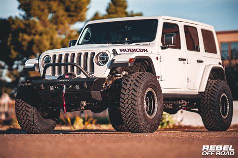 Jeep Wrangler JLU White Rubicon Diesel W/Summit Series Armor - REBEL OFF ROAD