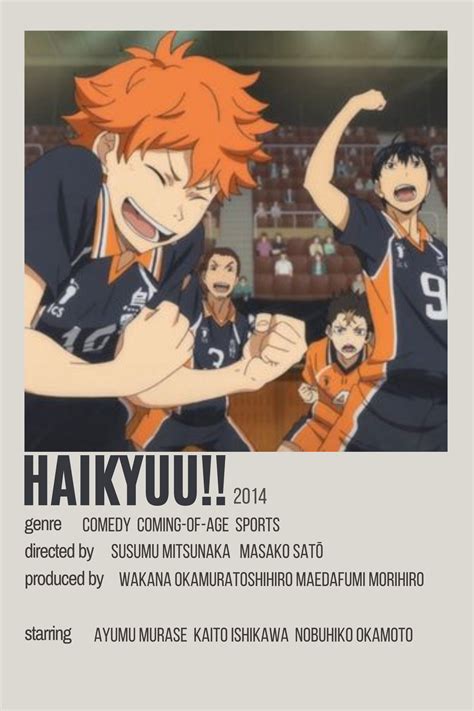 haikyuu by kellie | Anime reccomendations, Anime, Film posters minimalist