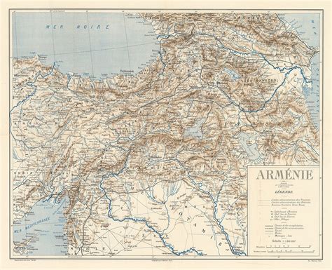 Map of Armenia, 1919. Reproduction Vintage Decor Map Print. - Etsy