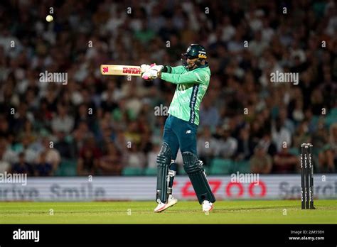 Oval Invincible's Sunil Narine batting during The Hundred match at The Kia Oval, London. Picture ...