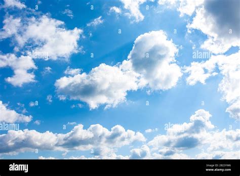 gorgeous cloudscape in springtime. weather background with dynamic ...