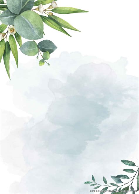 Printable Free Greenery Template