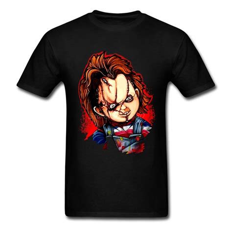 New Movie Seed of Chucky T Shirt Leisure T shirts For Men Cotton Crewneck XXXL Short Sleeve ...