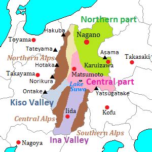 Japan Map Nagano Prefecture - Dolley Hollyanne