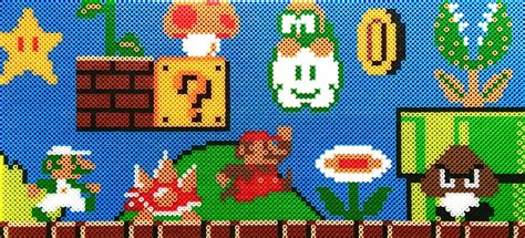 Super Mario Scene Levels Perler Bead Pixel Art Pattern - Pixel Art Shop ...