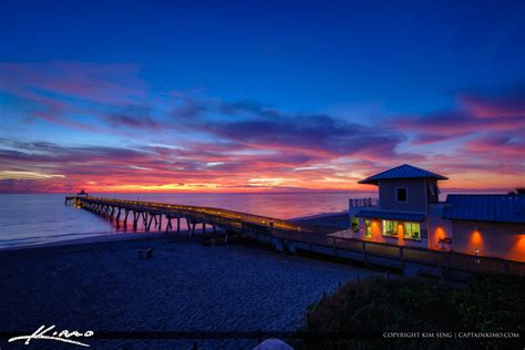 Deerfield Beach International Fishing Pier Entrance to the Pier | Royal Stock Photo