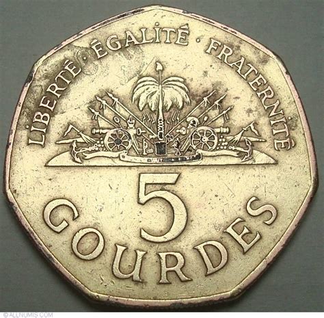 5 Gourdes 1998, Republic (1991-2000) - Haiti - Coin - 33484