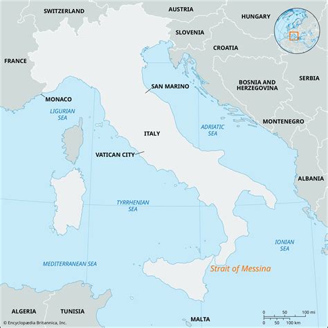 Strait of Messina | Italy, Map, & Facts | Britannica