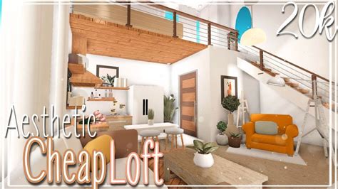 ROBLOX BLOXBURG: Cheap Aesthetic Loft l 20k in 2021 | Loft house, Loft houses, Bedroom design trends