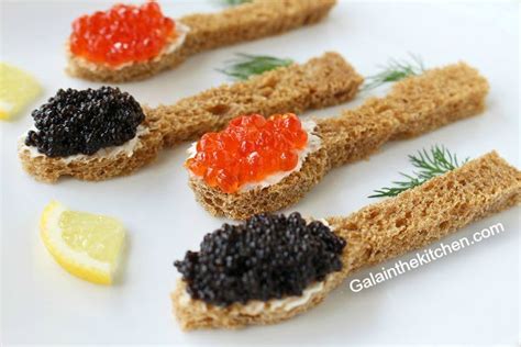 Caviar serving suggestions on toast spoon 1 - Gala in the kitchen