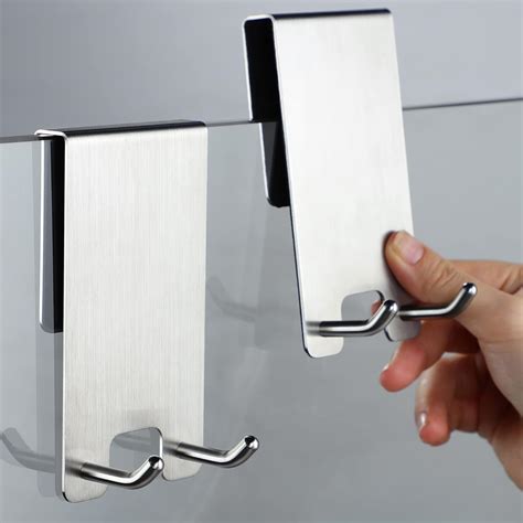 Amazon.com: Taozun Shower Door Hooks - Over The Door Hooks for Shower Towel Hooks for Bathroom ...