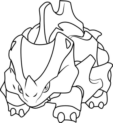 Rhyhorn Coloring Pages - Free Printable Coloring Pages for Kids