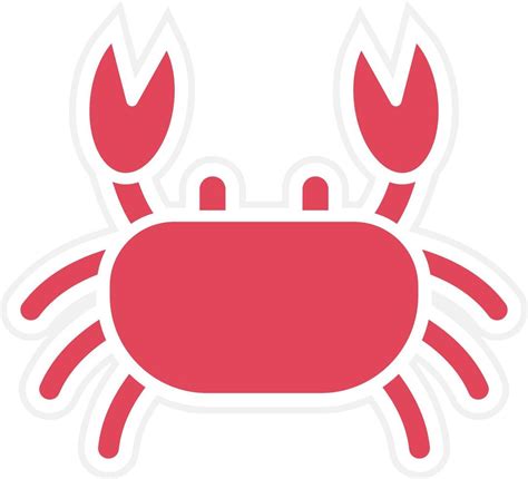 Crab Icon Style 9969701 Vector Art at Vecteezy